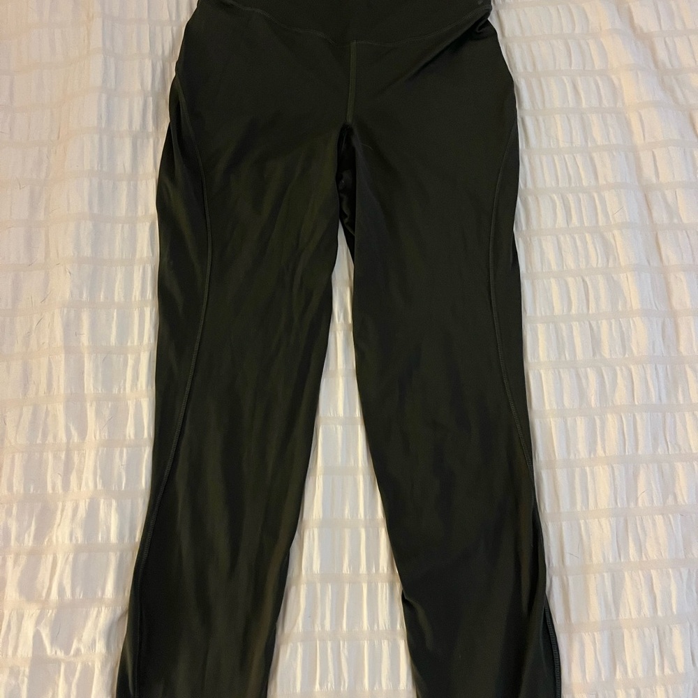 Olive Green Lululemon Cropped Women's Leggings